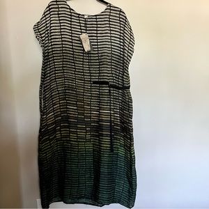 Gradient Linen Dress